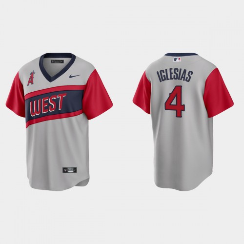 Los Angeles Los Angeles Angels #4 Jose Iglesias Men's Gray 2021 Little League Classic Game Jersey Men's