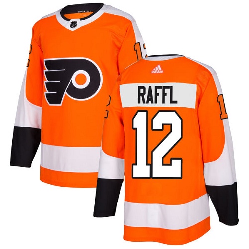 Adidas Philadelphia Flyers #12 Michael Raffl Orange Home Authentic Stitched Jersey Men's