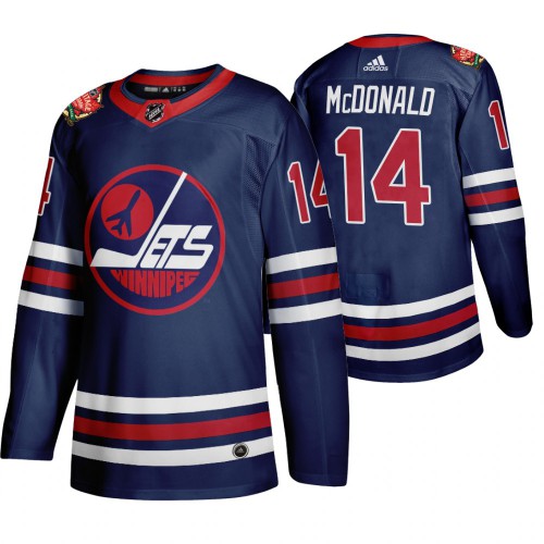 Winnipeg Winnipeg Jets #14 Ab McDonald Men's 2019-20 Heritage Classic Wha Navy Stitched Jersey Men's