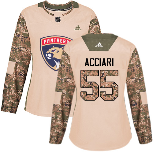 Adidas Florida Panthers #55 Noel Acciari Camo Authentic 2017 Veterans Day Women's Stitched Jersey Womens