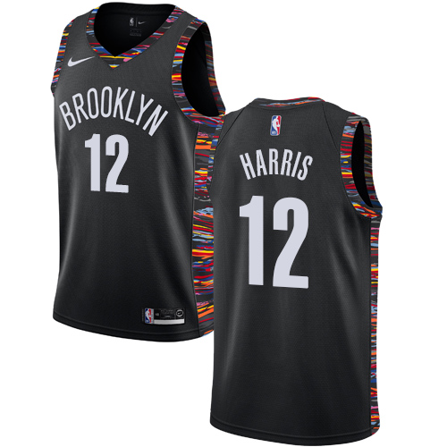 Brooklyn Nets #12 Joe Harris Black Swingman City Edition 2018/19 Jersey Mens