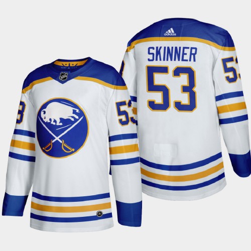 Buffalo Buffalo Sabres #53 Jeff Skinner Men's Adidas 2020-21 Away Authentic Player Stitched Jersey White Men's