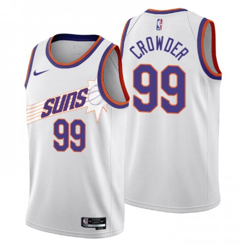 Phoenix Suns #99 Jae Crowder Mens 2022-23 City Edition Jersey - Cherry Blossom White Mens