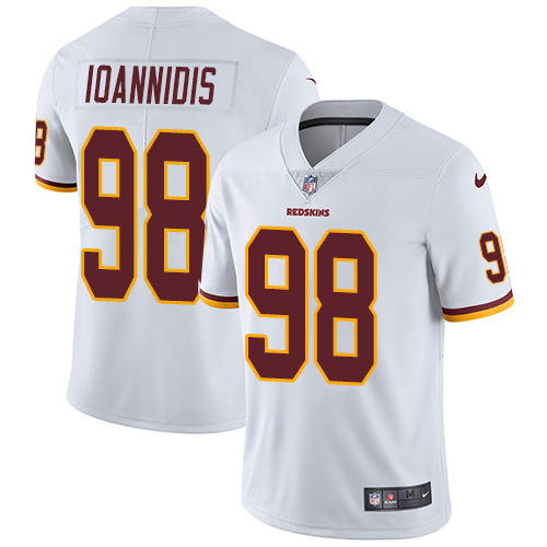 Washington Commanders #98 Matt Ioannidis White Men's Stitched Vapor Untouchable Limited Jersey Men's