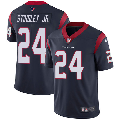 Texans #24 Derek Stingley Jr. Navy Blue Team Color Youth Stitched Vapor Untouchable Limited Jersey