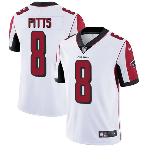Falcons #8 Kyle Pitts White Youth Stitched Vapor Untouchable Limited Jersey