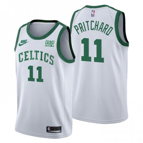 Boston Boston Celtics #11 Payton Pritchard Mens Releases Classic Edition 75th Anniversary Jersey White Mens