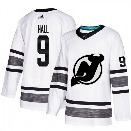 Adidas New Jersey Devils #9 Taylor Hall White Authentic 2019 All-Star Stitched Youth Jersey Youth