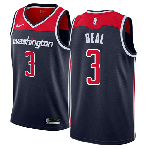 Washington Wizards #3 Bradley Beal Navy Blue Womens Swingman Statement Edition Jersey Womens