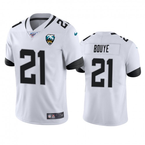 Jacksonville Jaguars #21 A.J. Bouye White 25th Anniversary Vapor Limited Stitched 100th Season Jersey Men's