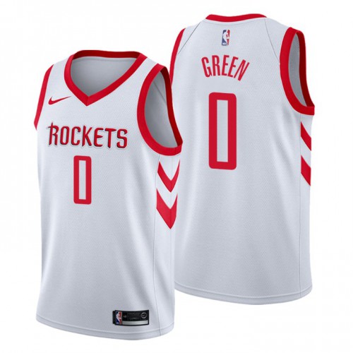 Houston Rockets #0 Jalen Green Womens White Swingman Association Edition Jersey Womens