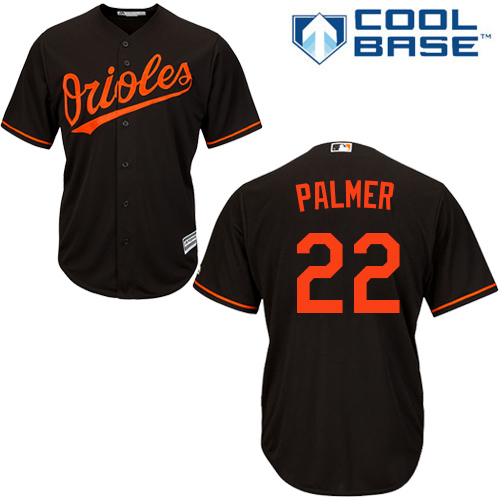 Baltimore Orioles #22 Jim Palmer Black Cool Base Stitched Youth Jersey Youth