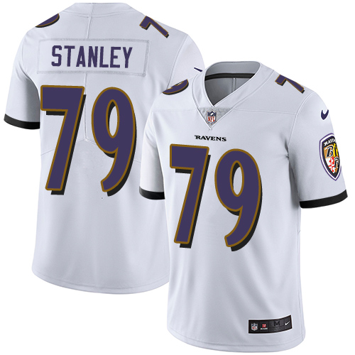 Baltimore Ravens #79 Ronnie Stanley White Men's Stitched Vapor Untouchable Limited Jersey Men's