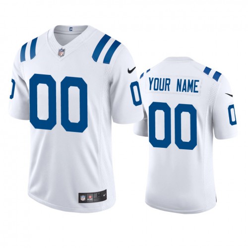 Indianapolis Colts Custom Men's White 2020 Vapor Limited Jersey