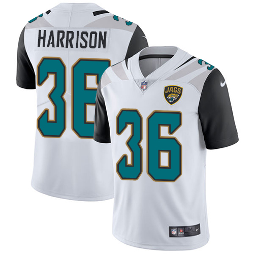 Jacksonville Jaguars #36 Ronnie Harrison White Men's Stitched Vapor Untouchable Limited Jersey Men's
