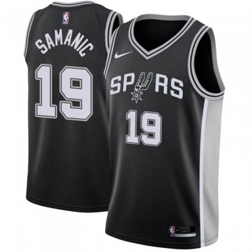 San Antonio Spurs #19 Luka Samanic Black Youth Swingman Icon Edition Jersey Youth