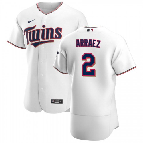 Minnesota Minnesota Twins #2 Luis Arraez Men's White Home 2020 Authentic Player Jersey Men's