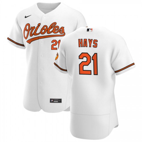 Baltimore Baltimore Orioles #21 Austin Hays Men's White Home 2020 Authentic Player Jersey Men's