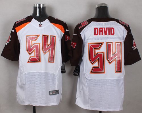 Buccaneers #54 Lavonte David White Men's Stitched New Elite Jersey