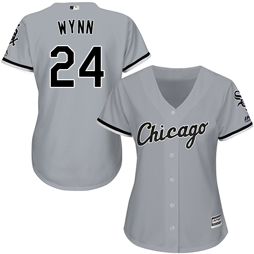 Chicago White Sox #24 Early Wynn Grey Road Women's Stitched Jersey Womens