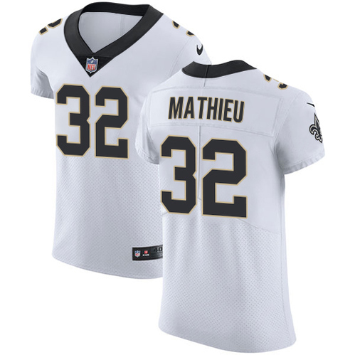 Saints #32 Tyrann Mathieu White Men's Stitched Vapor Untouchable Elite Jersey