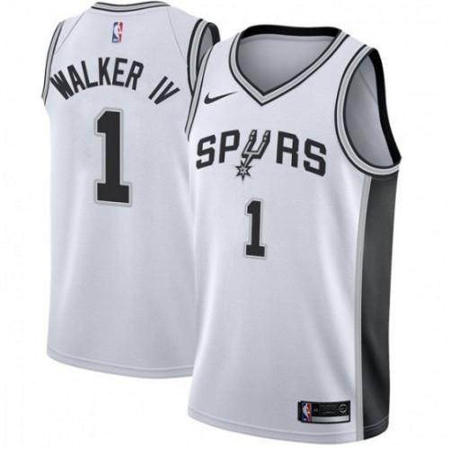 San Antonio Spurs #1 Lonnie Walker IV White Womens Swingman Association Edition Jersey Womens