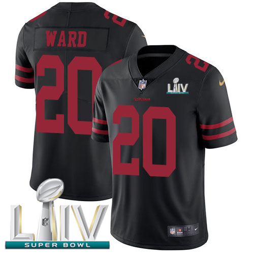 San Francisco 49ers #20 Jimmie Ward Black Super Bowl LIV 2020 Alternate Youth Stitched Vapor Untouchable Limited Jersey Youth