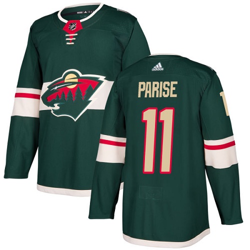 Adidas Minnesota Wild #11 Zach Parise Green Home Authentic Stitched Youth Jersey Youth
