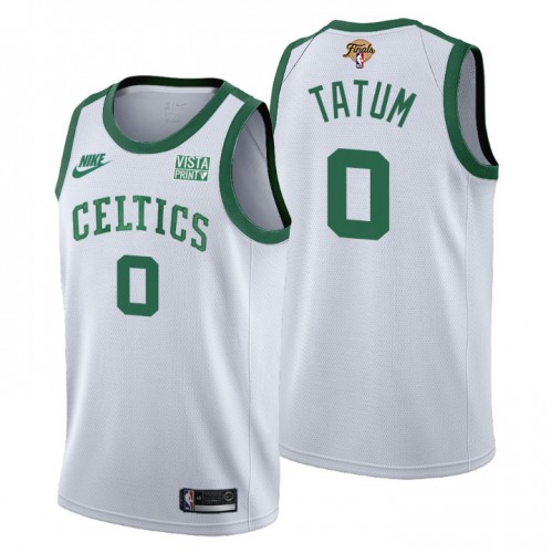 Boston Boston Celtics #0 Jayson Tatum Releases Classic Edition Youth 2022 Finals 75th Anniversary Jersey White Youth