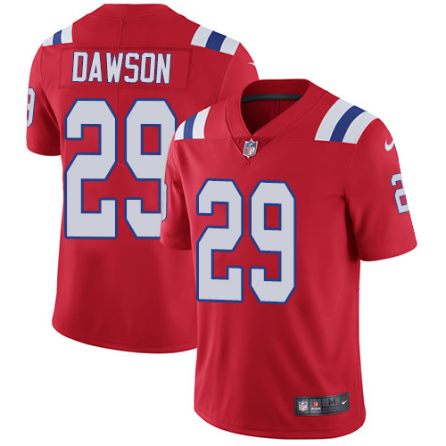 New England Patriots #29 Duke Dawson Red Alternate Men's Stitched Vapor Untouchable Limited Jersey Men's