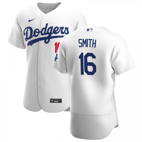 Los Angeles Los Angeles Dodgers #16 Will Smith Men's White Home 2020 Authentic Player Jersey Men's
