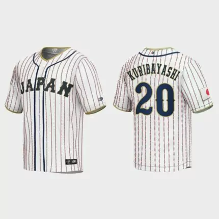 Ryoji Kuribayashi Japan Baseball 2023 World Baseball Classic Jersey – White