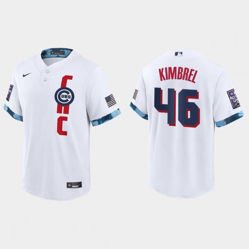 Chicago Chicago Cubs #46 Craig Kimbrel 2021 All Star Game Fan's Version White Jersey Men's