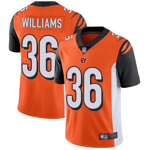 Cincinnati Bengals #36 Shawn Williams Orange Alternate Men's Stitched Vapor Untouchable Limited Jersey Men's