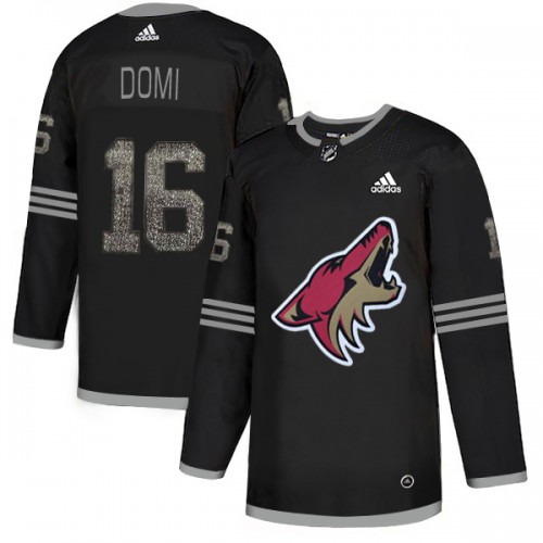 Adidas Arizona Coyotes #16 Max Domi Black Authentic Classic Stitched Jersey Men's