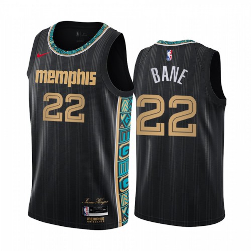 Memphis Grizzlies #22 Desmond Bane Black Youth Swingman 2020-21 City Edition Jersey Youth