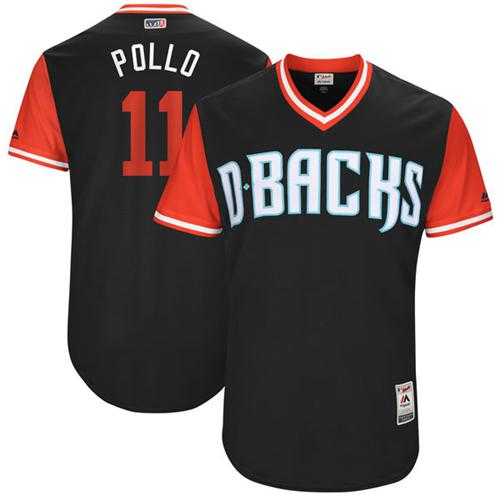 Arizona Diamondbacks #11 A. J. Pollock Black 