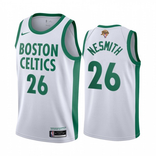 Boston Boston Celtics #26 Aaron Nesmith White Swingman Womens 2022 Finals City Edition Jersey Womens