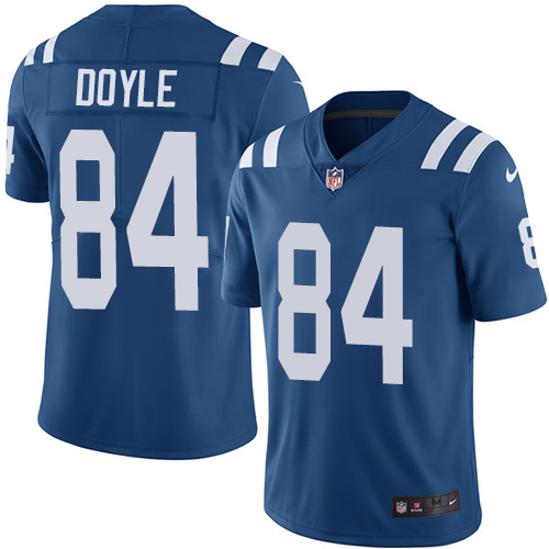 Indianapolis Colts #84 Jack Doyle Royal Blue Team Color Men's Stitched Vapor Untouchable Limited Jersey Men's
