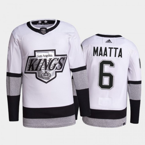 Adidas Los Angeles Kings #6 Olli Maatta Men's 2021-22 Alternate Authentic Jersey - White Men's
