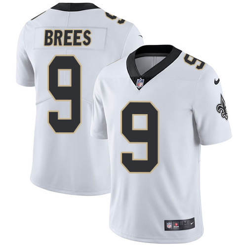 Saints #9 Drew Brees White Youth Stitched Vapor Untouchable Limited Jersey