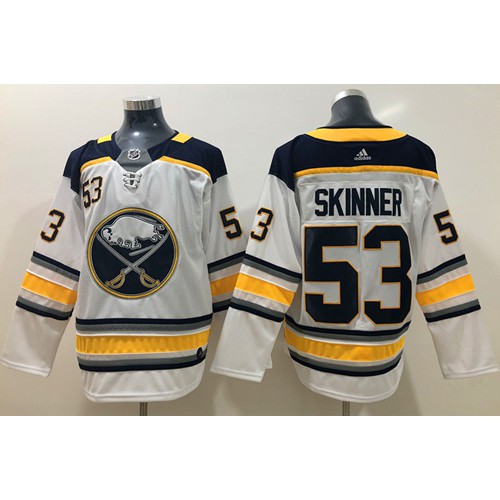 Adidas Buffalo Sabres #53 Jeff Skinner White Road Authentic Stitched Jersey Men's