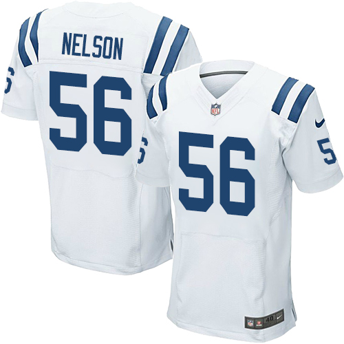Colts #56 Quenton Nelson White Men's Stitched Elite Jersey