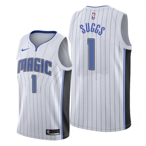 Orlando Orlando Magic #1 Jalen Suggs 2018-19 Association Edition White Jersey Mens