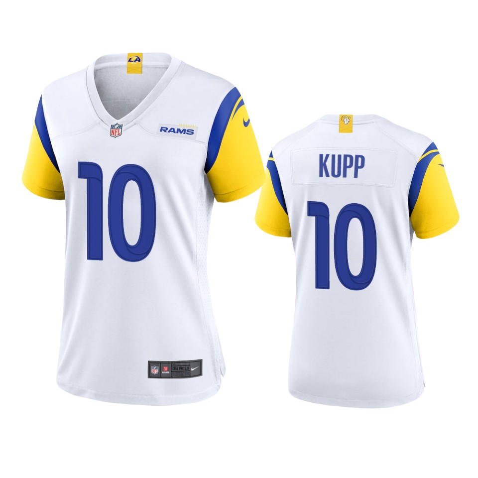Los Angeles Rams #10 Cooper Kupp Women's Alternate Game Jersey - White