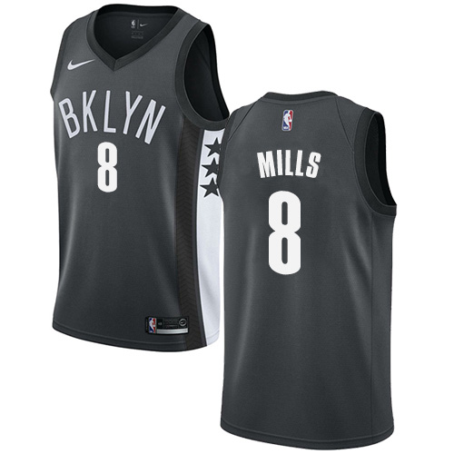 Brooklyn Nets #8 Patty Mills Gray Womens Swingman Statement Edition Jersey Womens