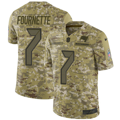 Tampa Bay Buccaneers #7 Leonard Fournette Camo Youth Stitched Limited 2018 Salute To Service Jersey