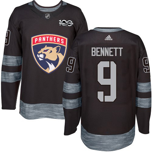 Adidas Panthers #9 Sam Bennett Black 1917-2017 100th Anniversary Stitched Jersey