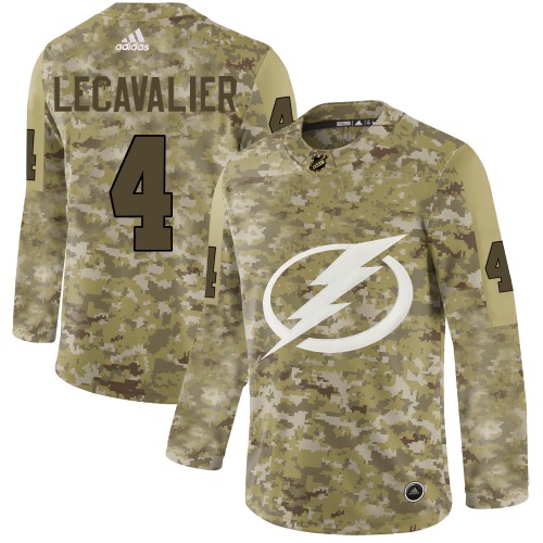 Adidas Tampa Bay Lightning #4 Vincent Lecavalier Camo Authentic Stitched Jersey Men's
