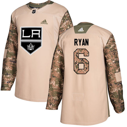 Adidas Los Angeles Kings #6 Joakim Ryan Camo Authentic 2017 Veterans Day Stitched Youth Jersey Youth